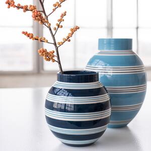 Vază din ceramică Kähler Design Nuovo, înălțime 20,5 cm, alb-albastru închis