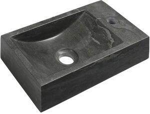 Sapho Blok lavoar 40x22 cm dreptunghiular clasică-de blat negru-antracit mat 2401-28