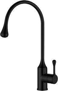 Invena Pingo baterie bucătărie pe picior negru BZ-55-L04