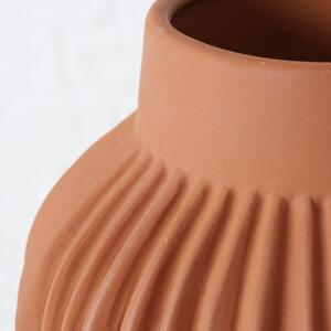 Vaza decorativa din ceramica Altena Maro Deschis / Caramiziu, Modele Asortate, Ø18xH16 cm