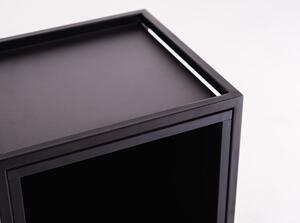 Bibliotecă neagră 45x102 cm Skap - CustomForm