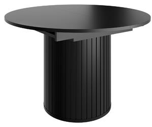Masă de dining extensibilă Zante Za8, neagră (120-160 cm)