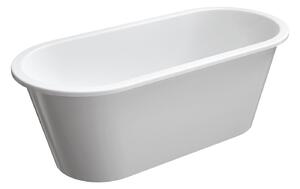 Omnires Paris M+ cadă freestanding 156x69 cm ovală alb PARIS156BP
