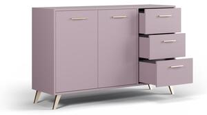 Comodă joasă roz 140x86 cm Burren - Cosmopolitan Design