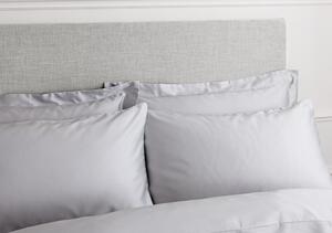 Lenjerie de pat din bumbac satinat Bianca Classic, 135 x 200 cm, gri