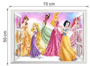 Autocolant de perete "Prințesele Disney" 50x70 cm