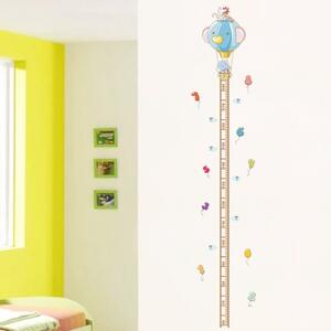 Autocolant de perete "Metru pentru copii - Baloane" 165x45 cm