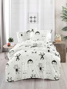 Lenjerie de pat pentru o persoana, Panda, Life Style, Bumbac Ranforce