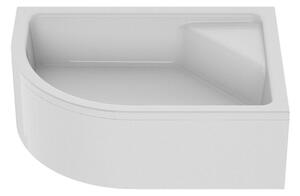 New Trendy New Maxima cădiță de duș semirotundă 120x85 cm alb B-0379