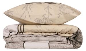 Lenjerie de pat pentru o persoana (FR), Pine - Beige, Life Style, Bumbac Ranforce