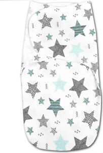 Sistem de infasat dublu cu interior din flanel 0-3 luni Kidizi All Mint Stars