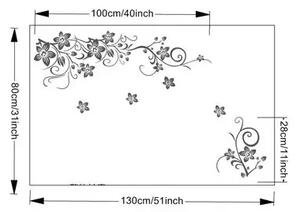 Autocolant de perete "Ornament floral" 80x130 cm