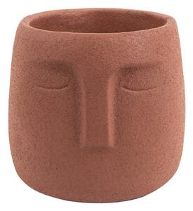 Ghiveci din ceramică PT LIVING Face, ø 12,5 cm, maro