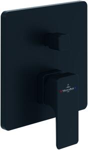 Villeroy & Boch Subway 3.0 baterie cadă-duș ascuns negru TVS112003000K5