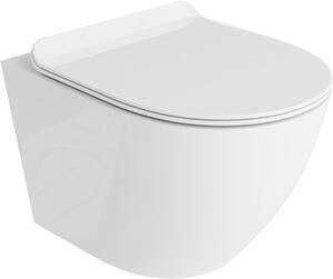 LaVita Sofi vas wc cu capac soft-close stativă fără margine alb lucios 5900378332558