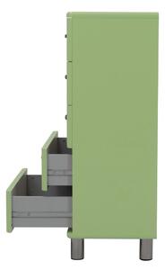 Comodă înaltă verde 60x111 cm Malibu - Tenzo