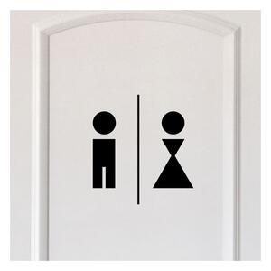 Autocolant Ambiance Man And Woman Restroom
