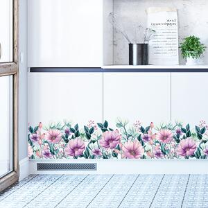 Autocolant de perete "Flori" 25x130 cm