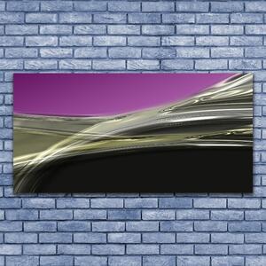 Tablou pe panza canvas Abstract Art Violet Gri Negru