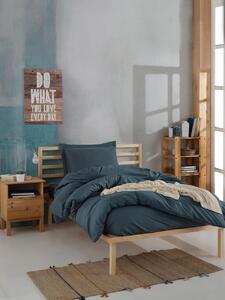 Lenjerie de pat pentru o persoana (FR), Fresh Color - Green, Mijolnir, Bumbac Ranforce