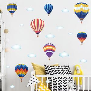 Autocolant de perete "Baloane cu aer cald" 82x170 cm