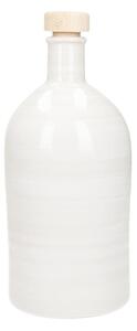 Sticlă din ceramică pentru ulei Brandani Maiolica, 500 ml, alb