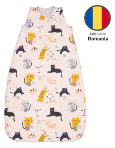 Sac de dormit copii reglabil 6-36 luni Kidizi Kitten Love, 1 tog