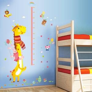 Autocolant de perete "Metru pentru copii - Girafa 2" 140x110 cm