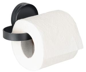 Suport pentru hârtia de toaletă Wenko Static-Loc® Pavia, negru