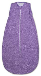 Sac dormit copii de vara 0-18 luni Kidizi Purple Spots, 80 cm, 0.5 tog