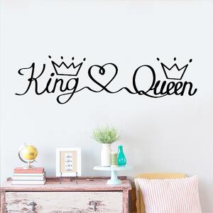 Autocolant de perete „King & Queen” 43x150 cm