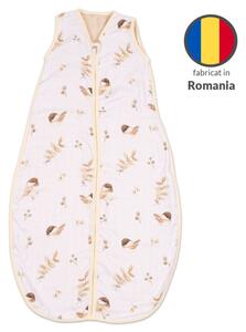 Sac dormit copii de vara din muselina Kidizi Birdy 90 cm, 100% bumbac, 6-24 luni 0.5 TOG