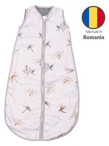 Sac dormit copii de vara din muselina Kidizi Dragonfly 90 cm, 100% bumbac, 6-24 luni 0.5 TOG