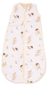 Sac de dormit copii de vara din muselina Kidizi Birdy 75 cm, 100% bumbac, 0-9 luni