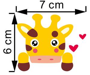 Autocolante pentru întrerupător "Girafă" 6x7 cm