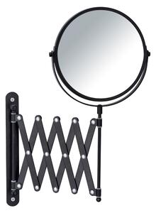 Oglindă cosmetică de perete cu suport telescopic Wenko Exclusive, negru