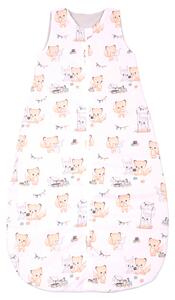 Sac de dormit de vara pentru copii 18-36 luni Kidizi Best Friends, bumbac 100%, 0.5 tog