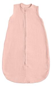 Sac de dormit de vara pentru copii din muselina dubla 0-6 luni Kidizi old rosa, bumbac 100%, 0.3 tog