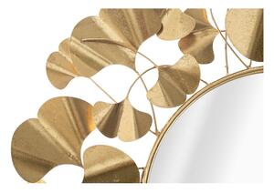 Oglindă de perete Mauro Ferretti Leaf Gold, ø 81 cm, auriu