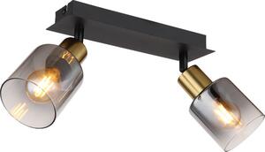 Globo Lighting Hollys lampă de tavan 2x40 W negru-auriu 54310-2