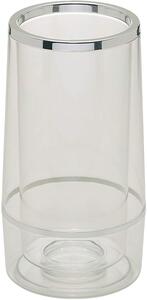 Racitor pentru sticle de vin, din plastic, Glacette Satin Transparent, Ø13xH24 cm