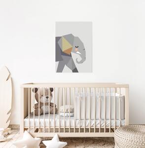 Tablouri pentru copii - Elefant geometric 50 x 40 cm