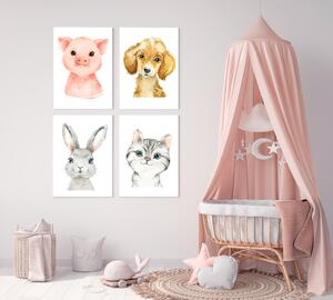 Set de tablouri pentru copii - Animale de companie