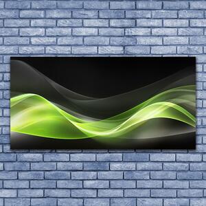 Tablou pe sticla Abstract Art Verde Gri Negru
