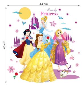 Autocolant de perete "Prinţesele Disney 3" 45x60cm