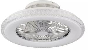 Globo Lighting Corusso lampă-ventilator de tavan 1x40 W alb-crom 03654