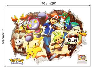 Autocolant de perete "Pokémon 2" 50x70 cm