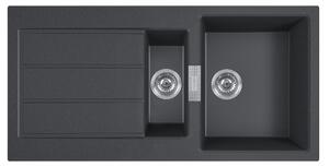 Franke Sirius 2.0 chiuvetă tectonite 100x50 cm gri/grafit/onix 143.0618.681
