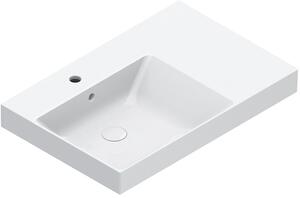 Catalano Zero lavoar 75x50 cm dreptunghiular de blat alb luciu 0120791001