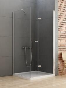 New Trendy New Soleo cabină de duș 90x90 cm pătrat crom luciu/sticlă transparentă D-0153A/D-0088B